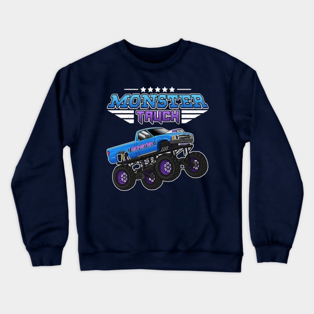 Monster Truck Crewneck Sweatshirt by Guyvit